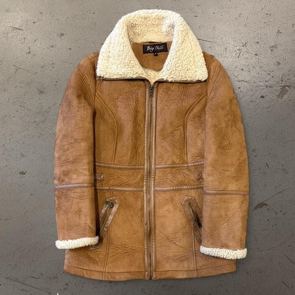 Vintage Womens Bomber Jacket With Fur Collar SZ S